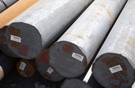 Large diameter forged round bar stock 