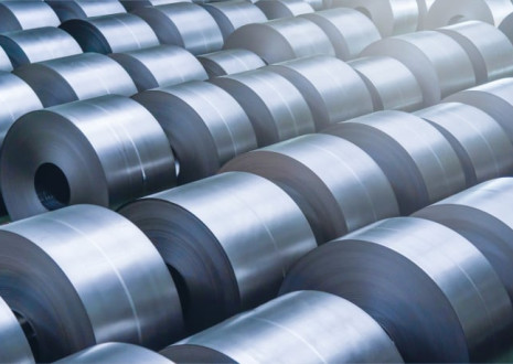 rows of trepanned steel 